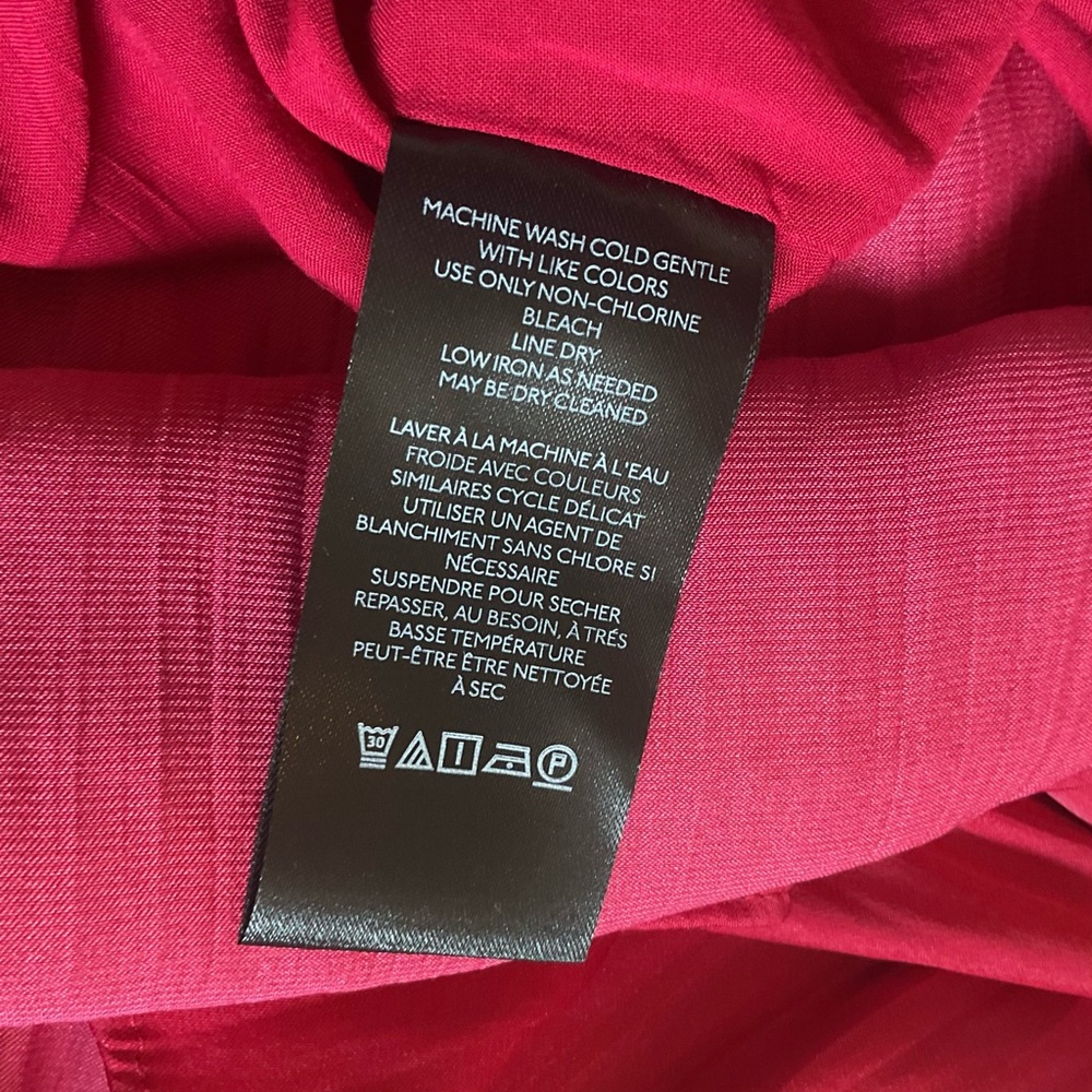 Anthropologie Red Maxi Dress with Ruffled Hem - Picture 14 of 15